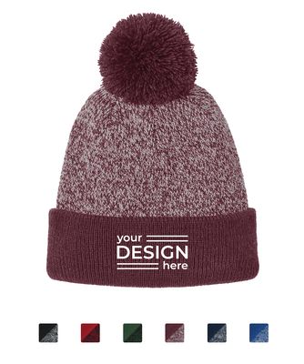 Sport-Tek Halftime Heather Pom Beanie