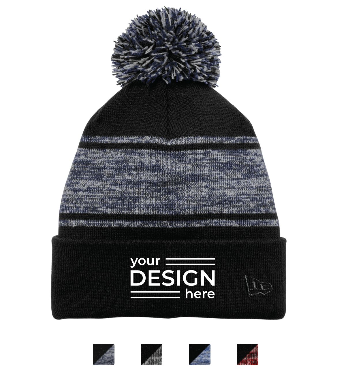 New Era Knit Chilled Pom Beanie