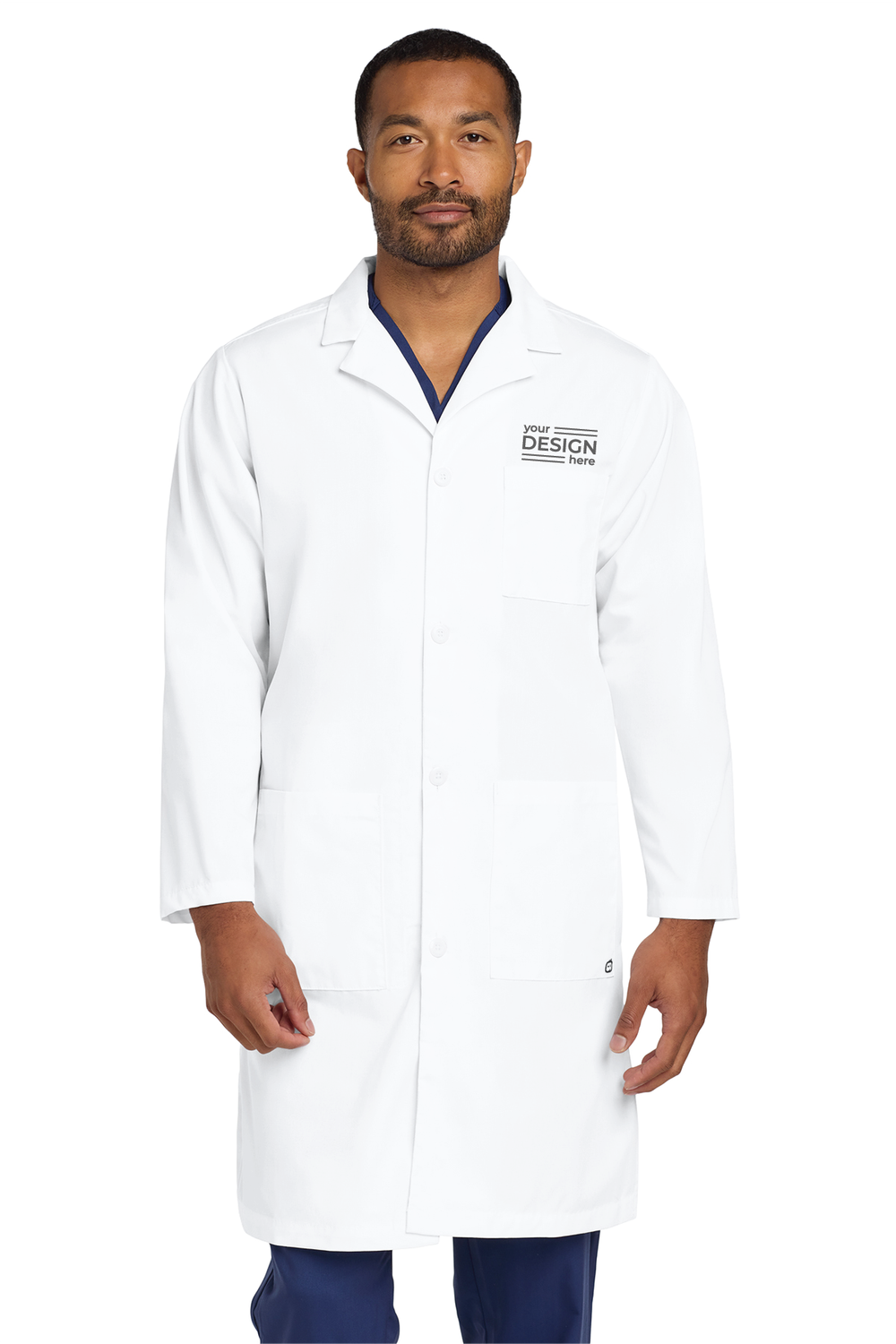 Wink Men's Long Lab Coat
