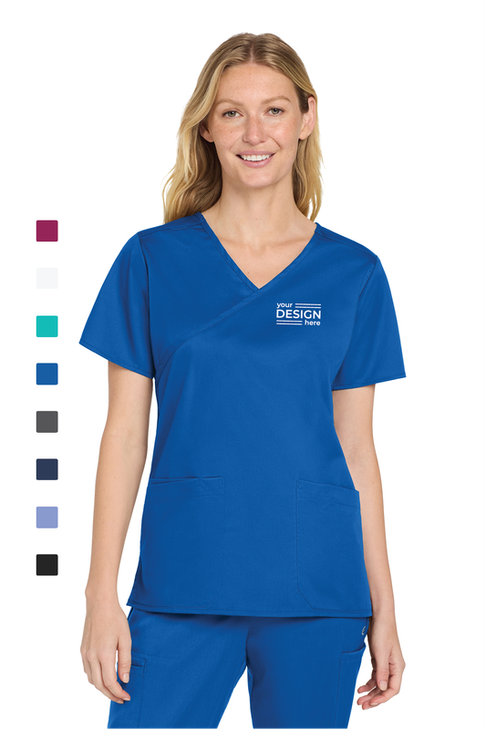 Wink Women's WorkFlex Mock Wrap Top
