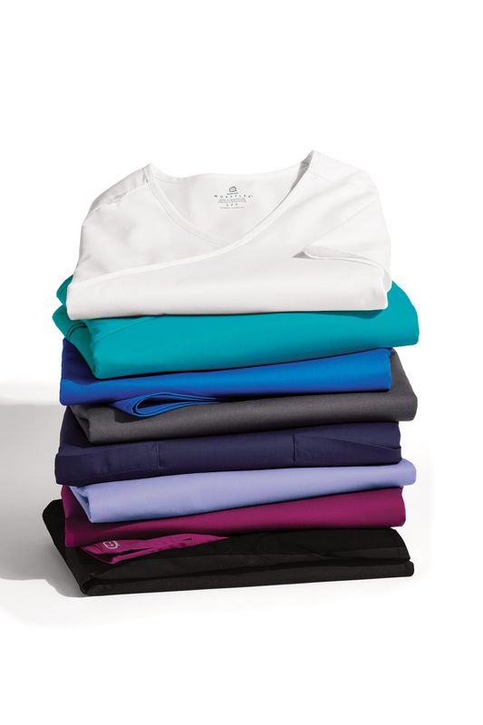 Wink Women's WorkFlex Mock Wrap Top