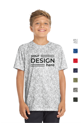 Sport-Tek  Youth Digi Camo Tee
