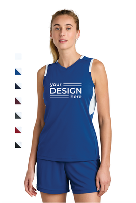 Sport-Tek Women's Club Sleeveless V-Neck