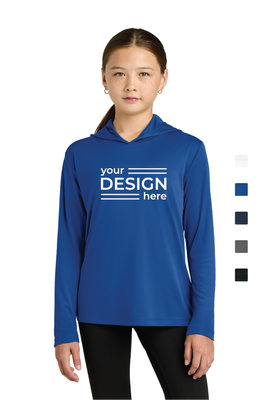 Sport-Tek Youth Posi-UV Pro Long Sleeve Hoodie