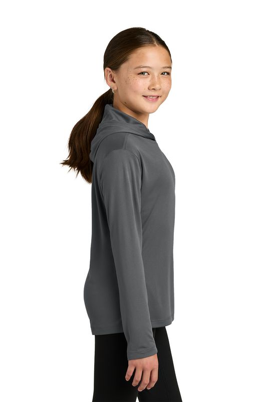 Sport-Tek Youth Posi-UV Pro Long Sleeve Hoodie