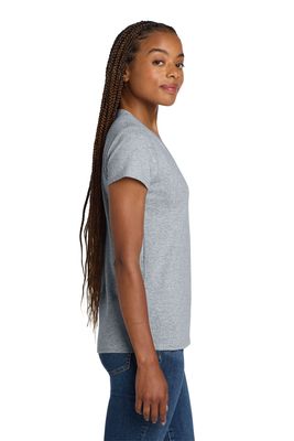 Gildan Women's Heavy Cotton 100% Cotton V-Neck T-Shirt