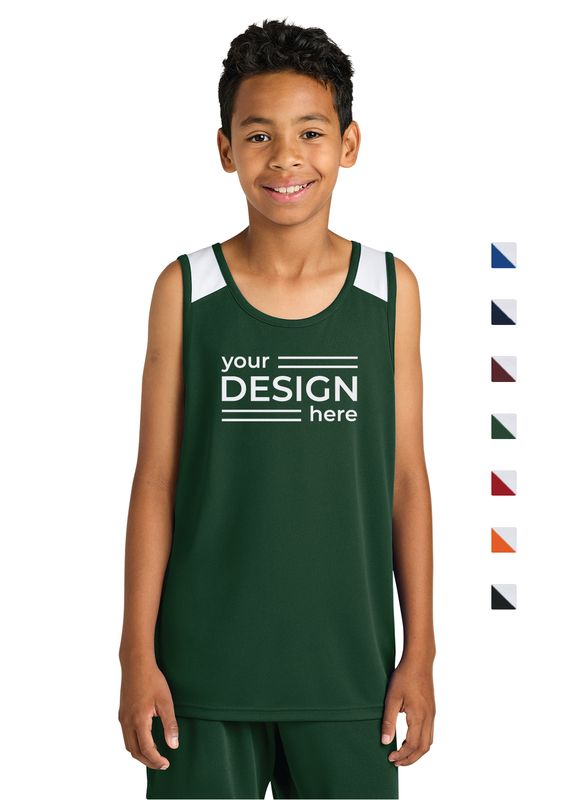 Sport-Tek Youth Club Track Tank