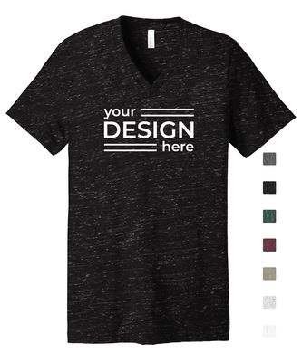 BELLA+CANVAS Unisex Textured Jersey V-Neck Tee