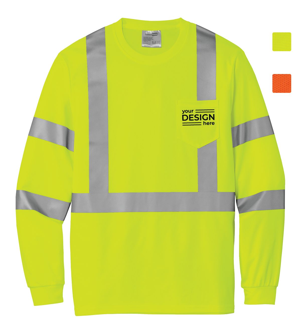 CornerStone  ANSI 107 Class 3 Mesh Long Sleeve Tee
