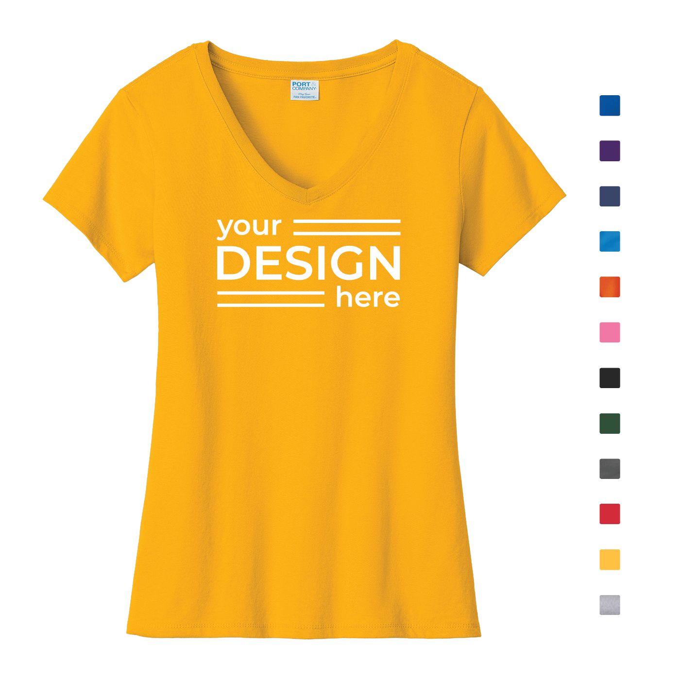 Port &amp; Co Women's Fan Favorite V-Neck Tee