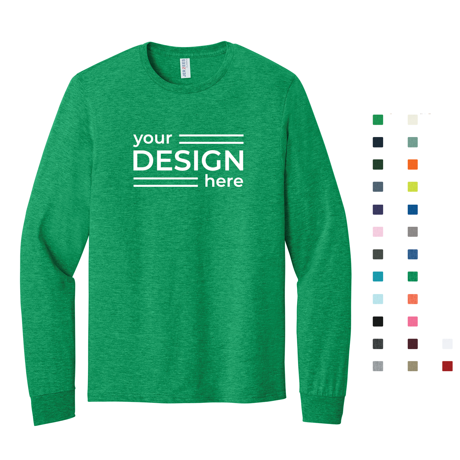 Jerzees Classics Unisex Cotton Long Sleeve T-Shirt