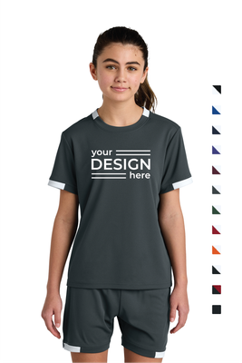Sport-Tek Youth Club Short Sleeve Crew
