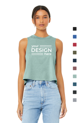 BELLA+CANVAS  Women's Racerback Cropped Tank