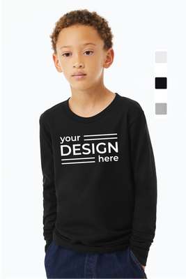 BELLA+CANVAS Youth Heather CVC Long Sleeve Tee