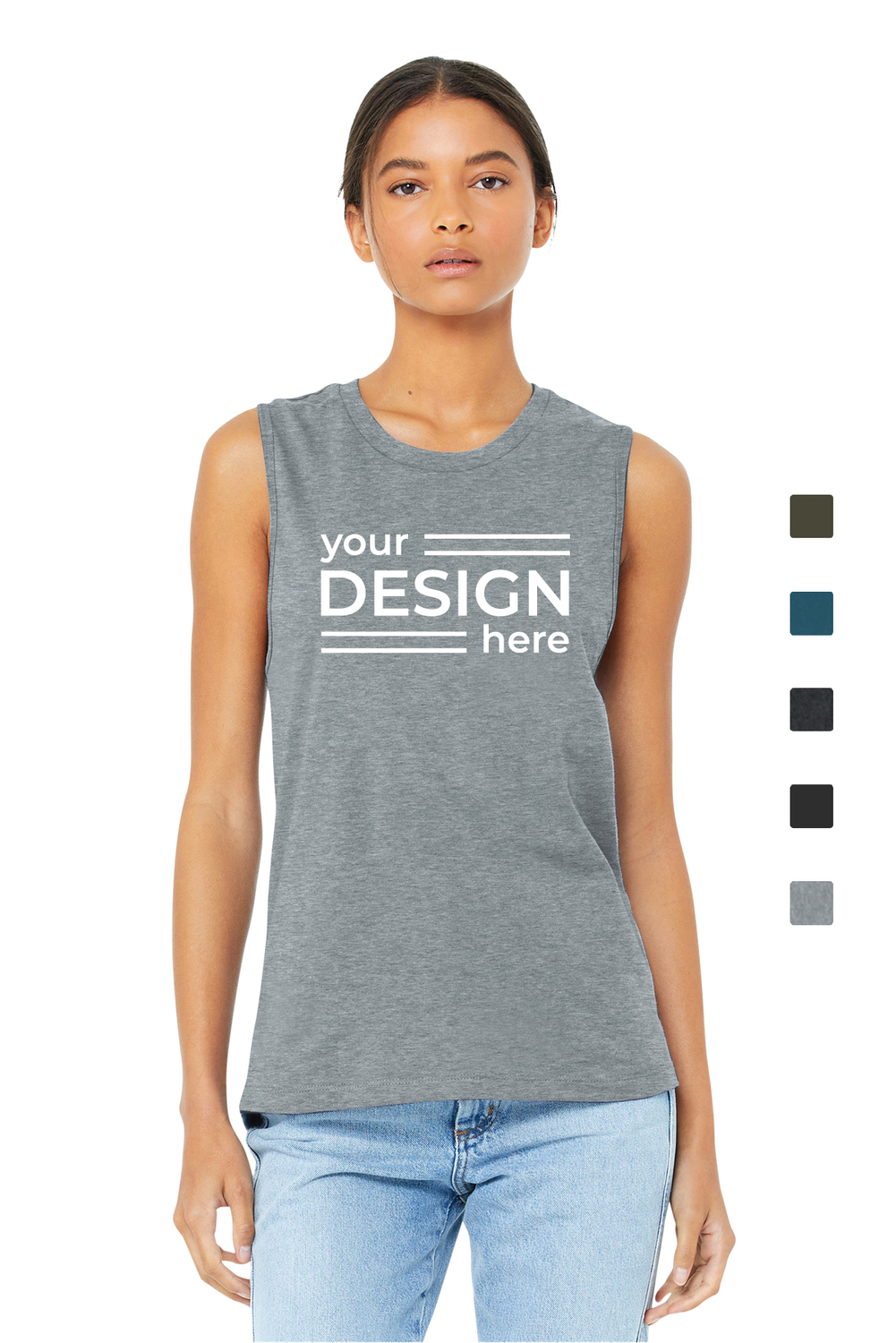 BELLA+CANVAS  Women's Jersey Muscle Tank