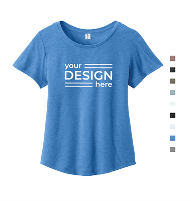 Allmade Women's Relaxed Tri-Blend Scoop Neck Tee