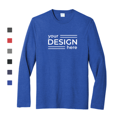 Port &amp; Co Long Sleeve Fan Favorite  Blend Tee