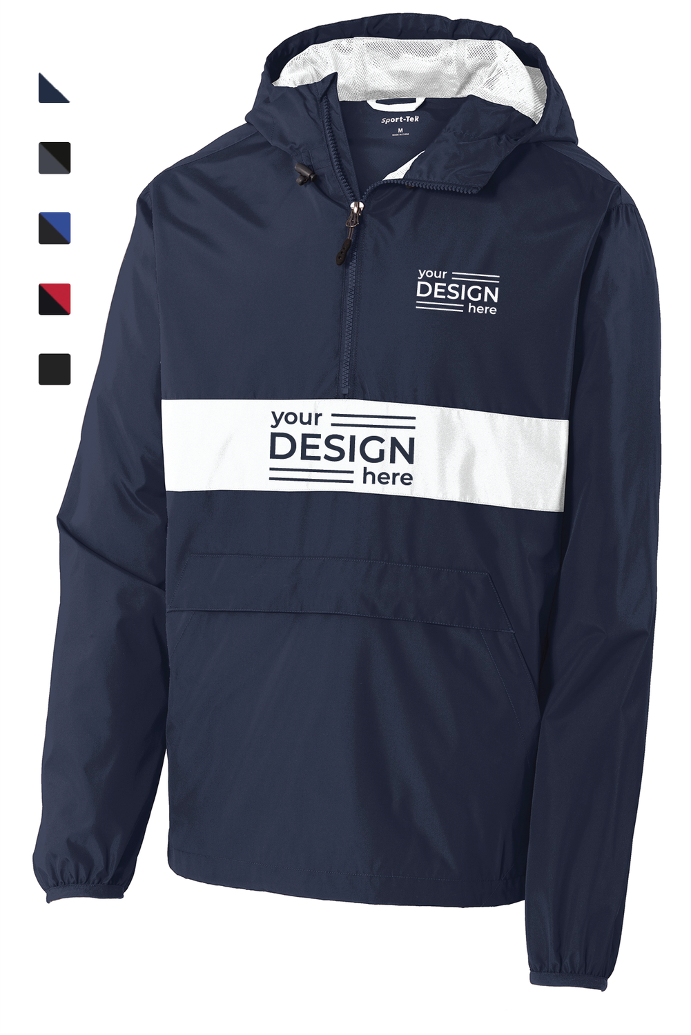 Sport-Tek Zipped Pocket Anorak