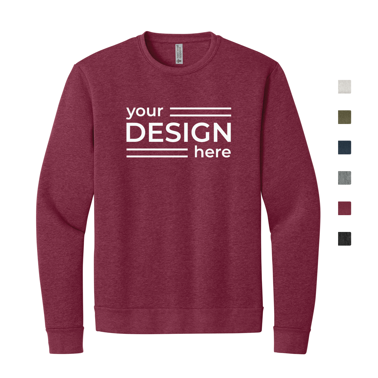 Next Level Apparel Adult Malibu Crewneck Sweatshirt