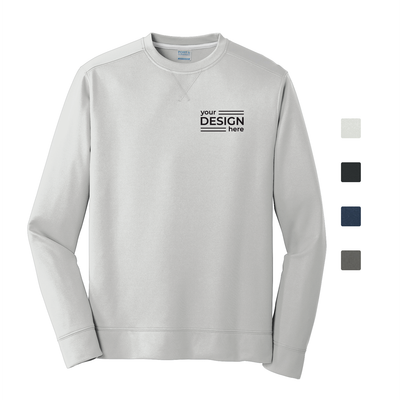 Port &amp; Co Performance Fleece Crewneck Sweatshirt