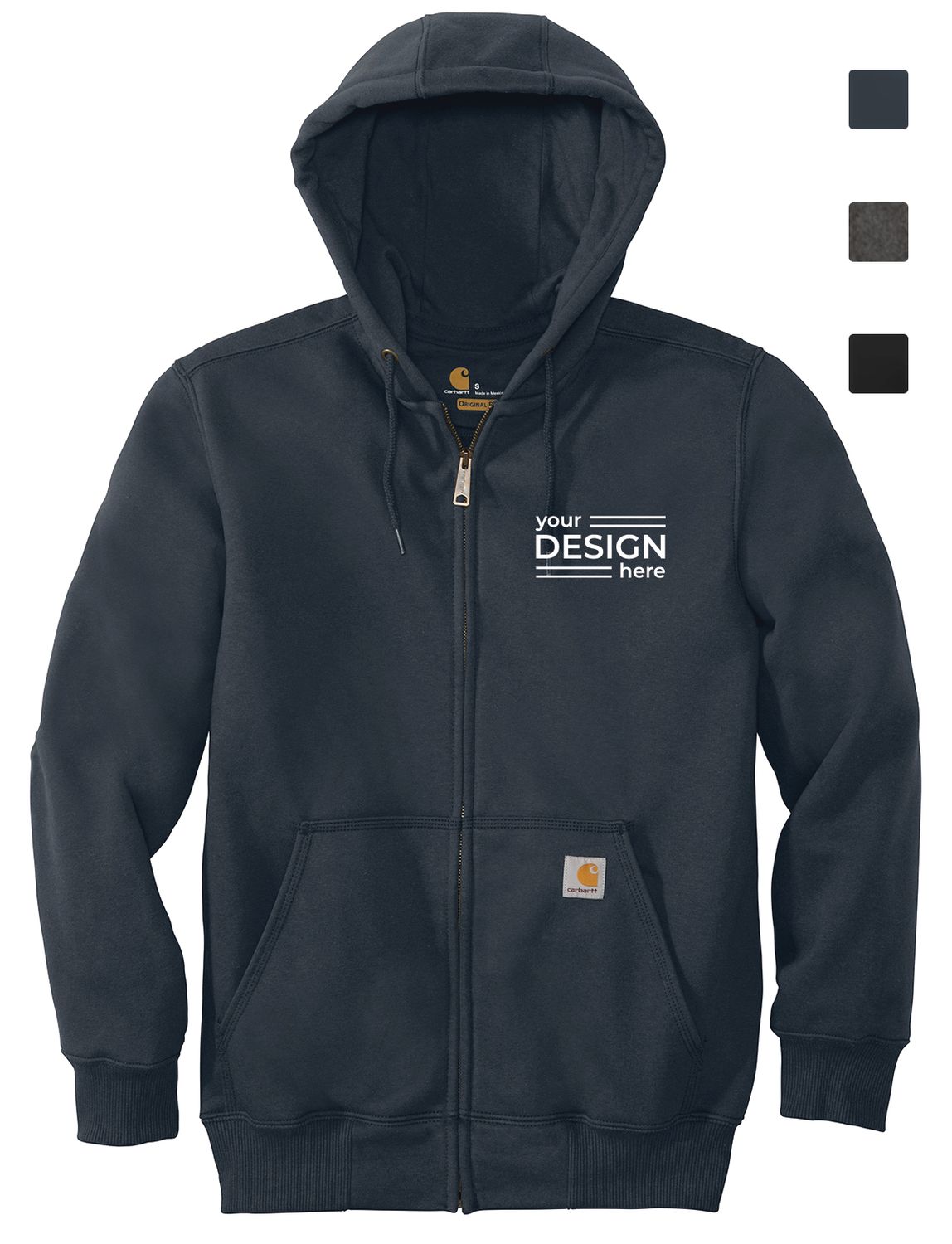 Carhartt  Rain Defender  Paxton Heavyweight Hooded Zip-Front Sweatshirt
