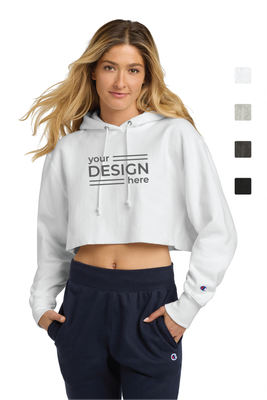 Champion   Women's Reverse Weave   Cropped Cut-Off Hooded Sweatshirt