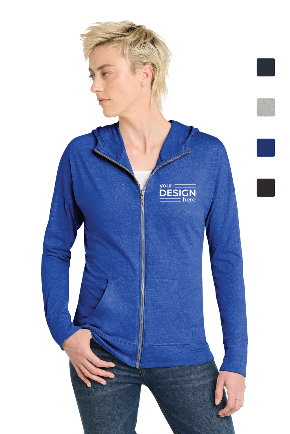 District  Women's Medal Full-Zip Hoodie