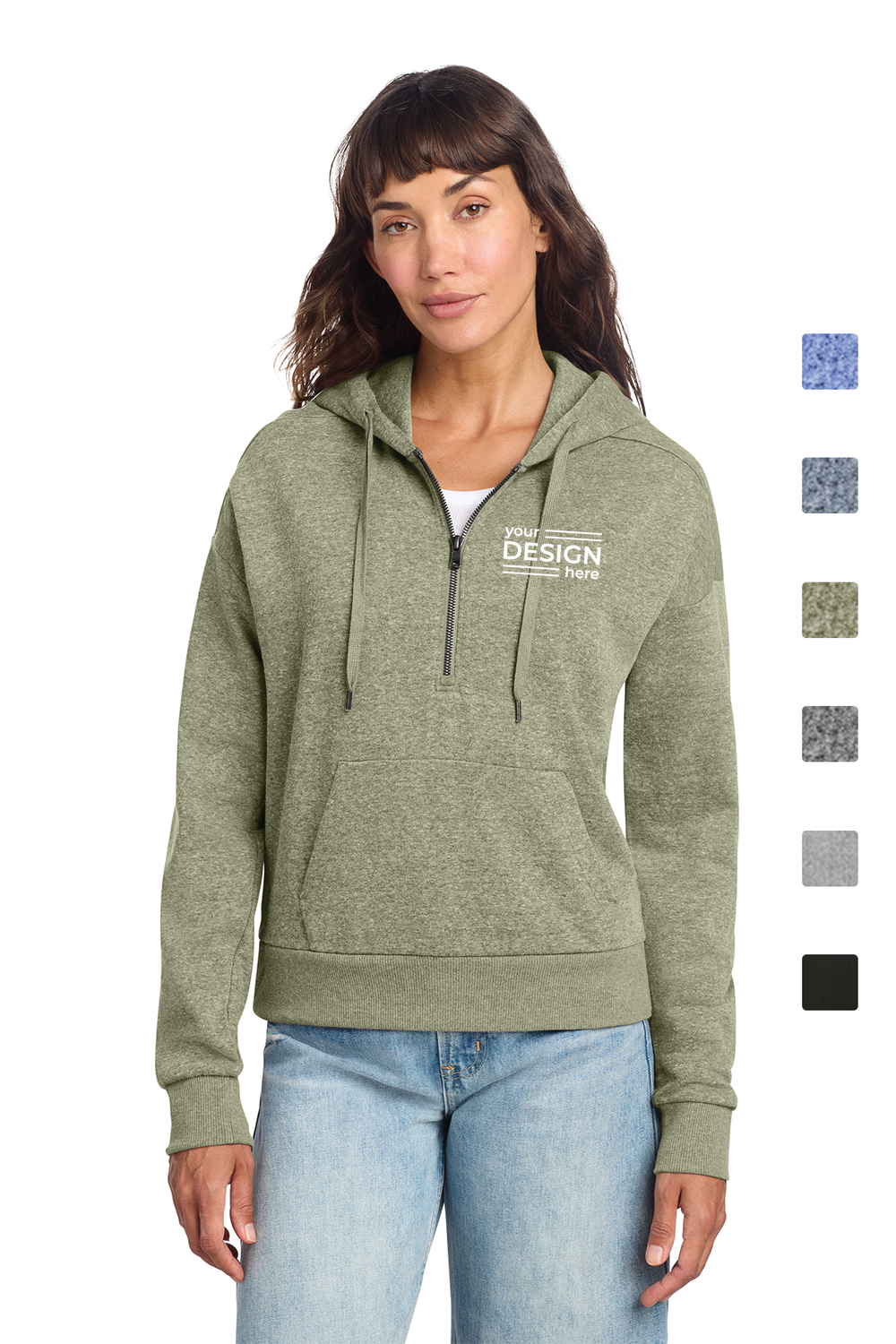 District Women's Perfect Tri Fleece 1/2-Zip Pullover