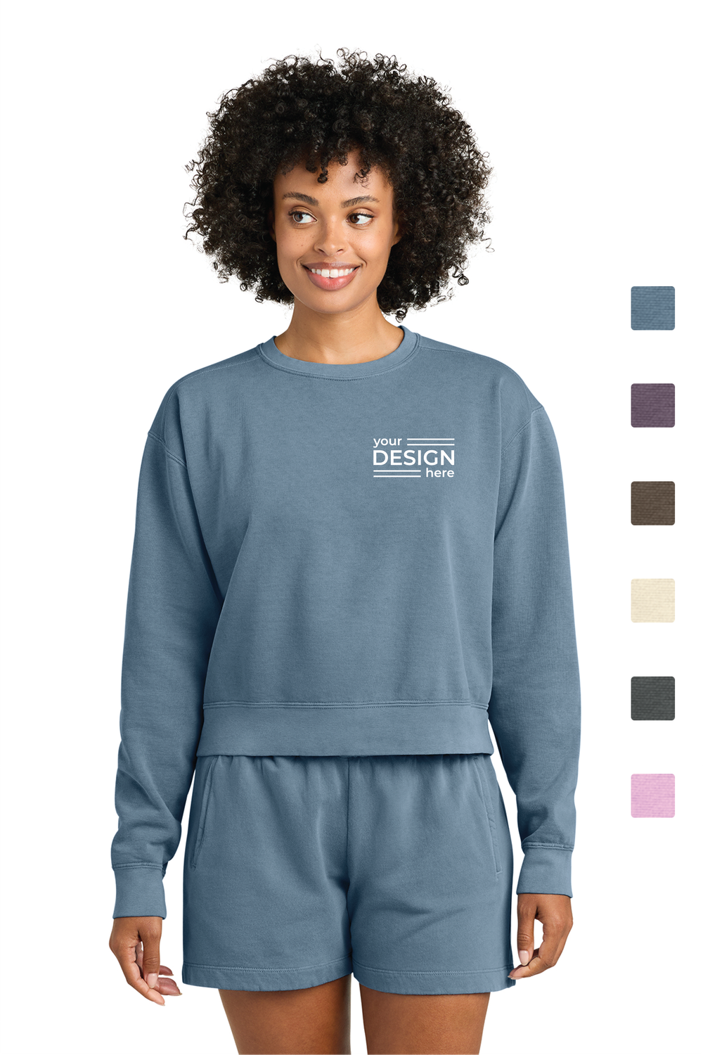 Comfort Colors Women's Mid-Length Crewneck Sweatshirt