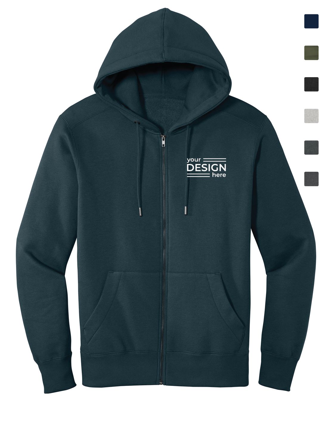 District  Perfect Weight  Fleece Full-Zip Hoodie