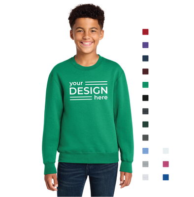 Port &amp; Co Youth Core Fleece Crewneck Sweatshirt
