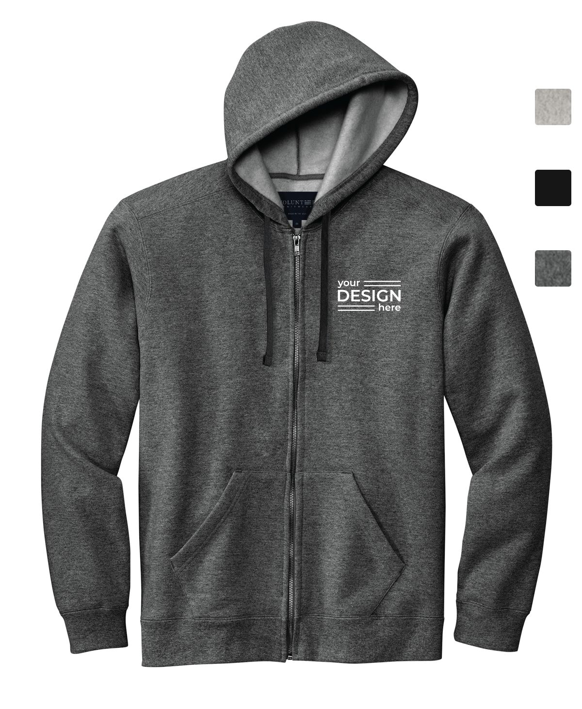 Volunteer Knitwear Chore Fleece Full-Zip Hoodie