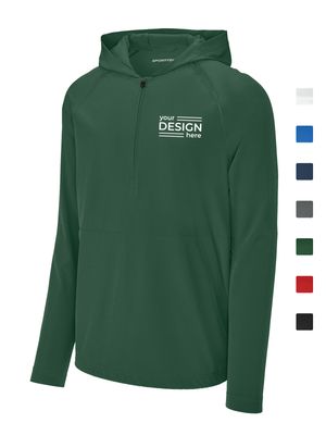 Sport-Tek Repeat 1/2-Zip Long Sleeve Hooded Jacket
