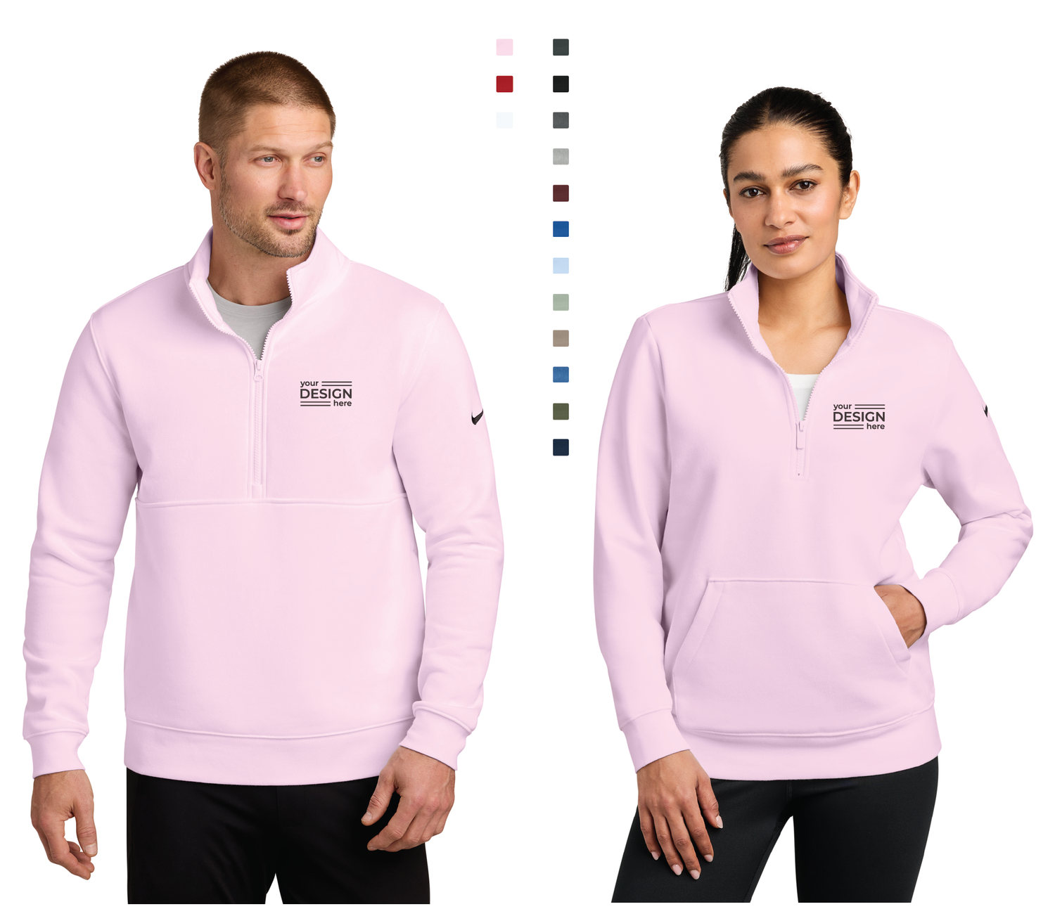 Nike Club Fleece Sleeve Swoosh 1/2-Zip - Men's &amp; Ladies