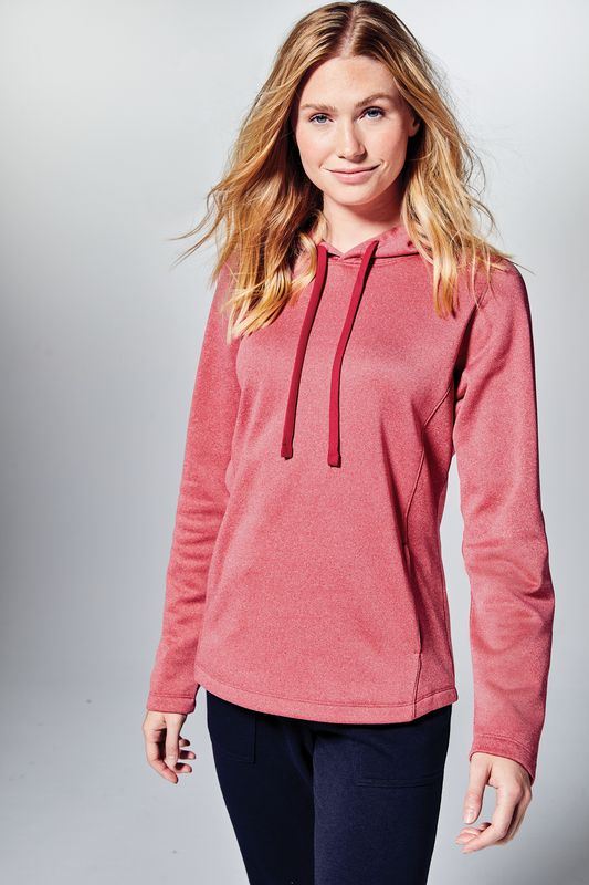 Sport-Tek PosiCharge  Sport-Wick Heather Fleece Hooded Pullover - Men's &amp; Ladies