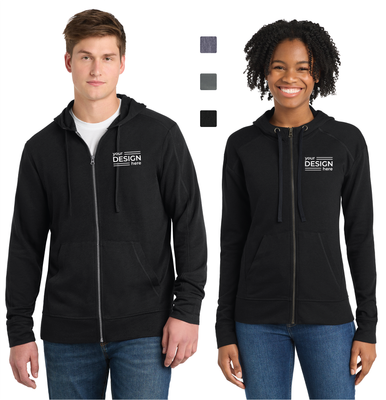 Sport-Tek  PosiCharge Tri-Blend Wicking Fleece Full-Zip Hooded Jacket - Men's &amp; Ladies
