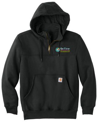 On Time Service Pros Carhartt Rain Defender Paxton Heavyweight Hooded Zip Mock Sweatshirt - Regular &amp; Tall