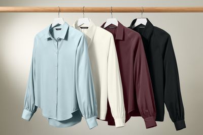 Mercer+Mettle Women's Long Sleeve Buttery Soft Blouse