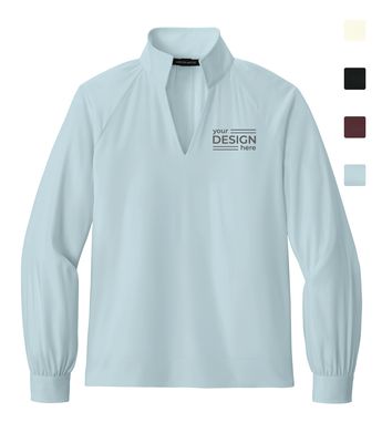 Mercer+Mettle Women's Long Sleeve Buttery Soft Popover Blouse