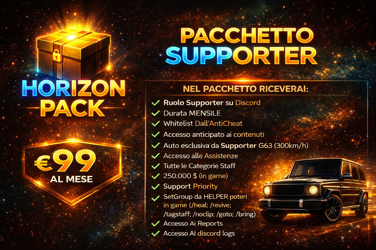 HORIZON PACK "SUPPORTER"