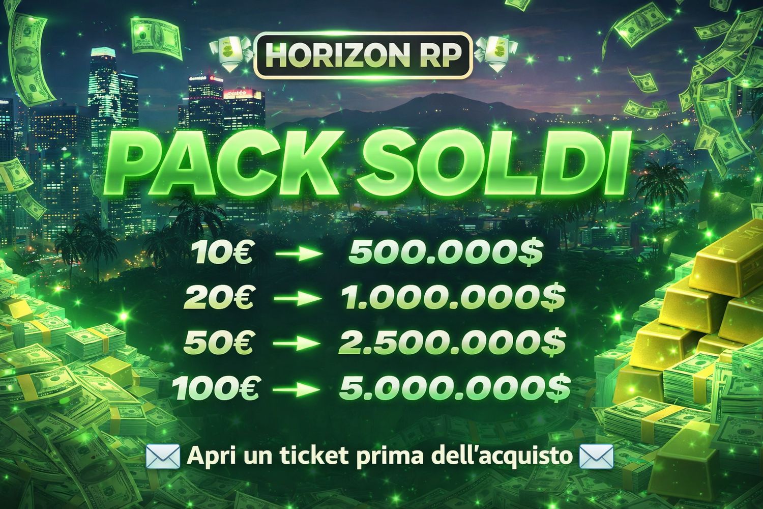 HORIZON PACK "SOLDI" (in game) - € 20