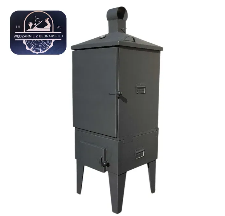 Wędzarnia metalowa ogrodowa wysoka podstawa