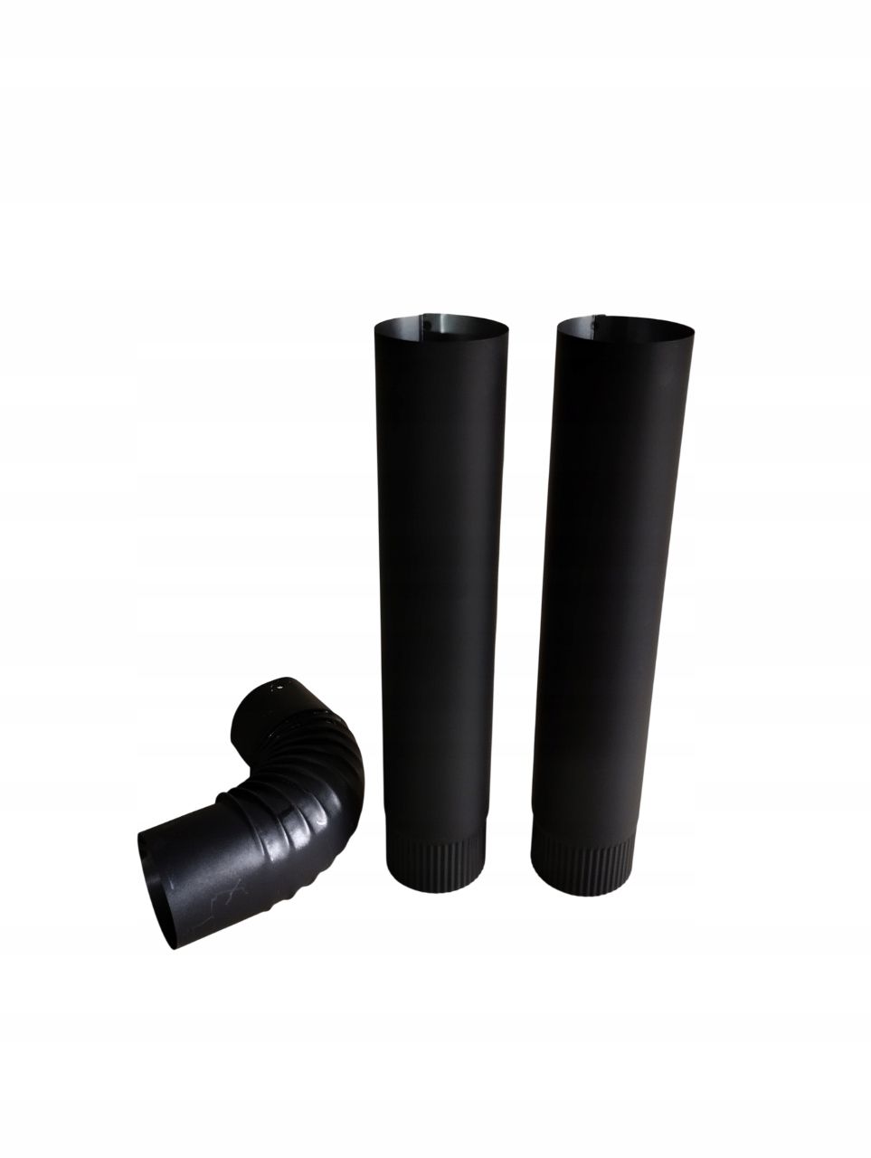 ZESTAW 2X RURA KOMINOWA FI 100 + KOLANO FI 100 MALOWANA
