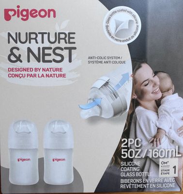 Pigeon silicone coating glass bottle