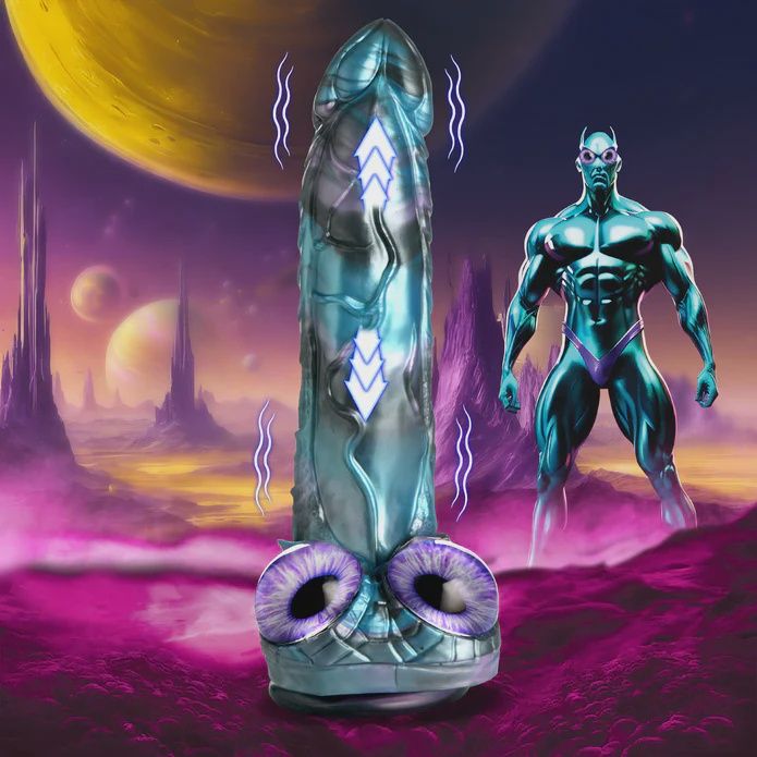 Astro-Thrust Thrusting &amp; Vibrating Silicone Dildo