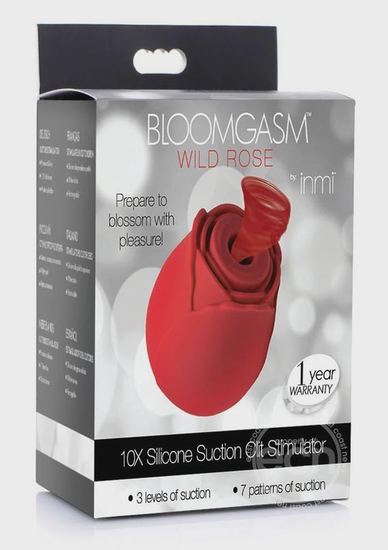 Bloomgasm 10X Wild Rose Silicone Suction Stimulator