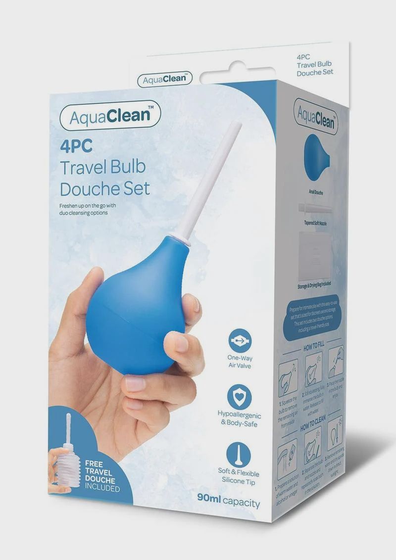 4 Piece Travel Bulb Douche Set