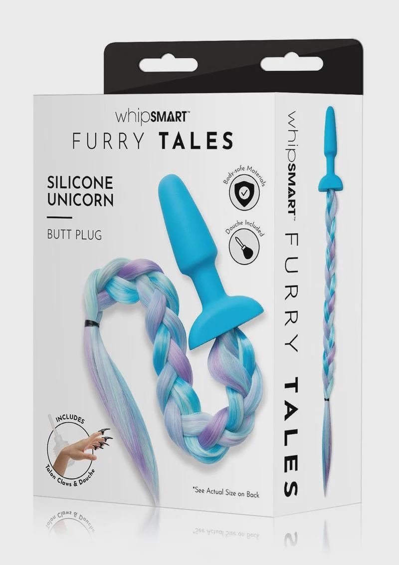 3.75" SILICONE PLUG W/ UNICORN TAIL