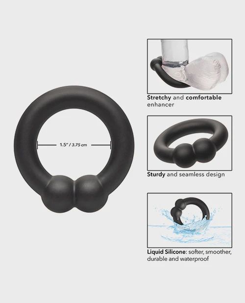 Alpha Liquid Silicone Muscle Ring - Black