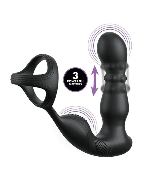 Anal Fantasy Elite Ass-Gasm Slide &amp; Glide P-Spot Stimulator - Black